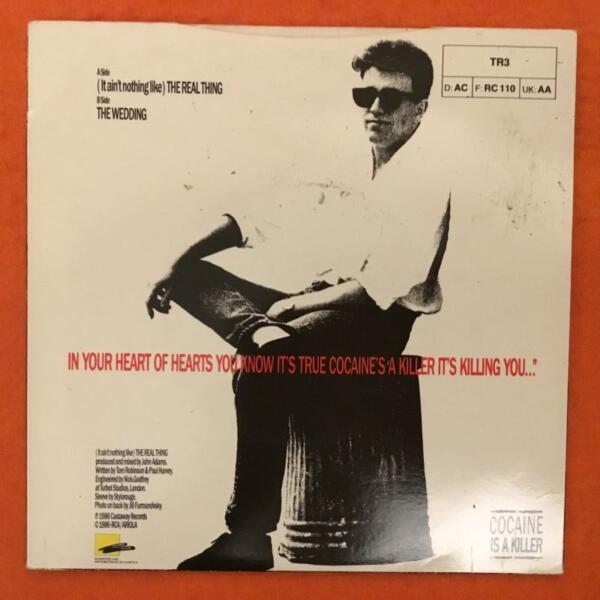 Tom Robinson- (If Ain't Nothing Like) The Real Thing- The Wedding- Castaway Records 7"- 1986 - Image 2