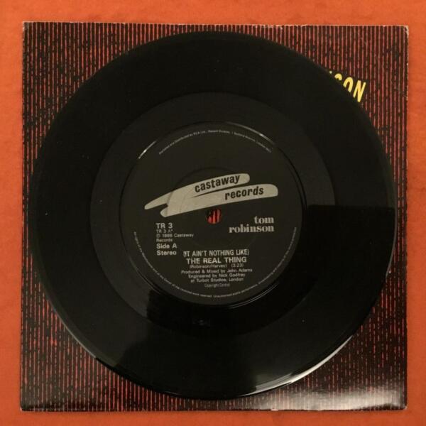 Tom Robinson- (If Ain't Nothing Like) The Real Thing- The Wedding- Castaway Records 7"- 1986 - Image 3