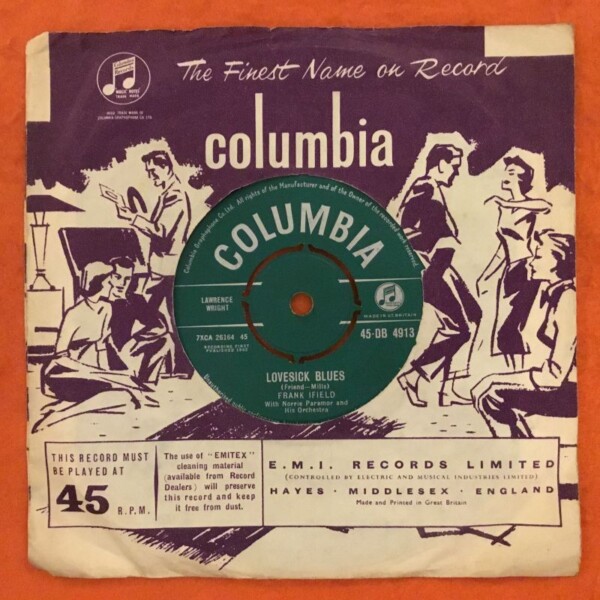 Frank Ifield- She Taught Me How To Yodel- Lovesick Blues- Columbia Records 7" -1962 - Image 2