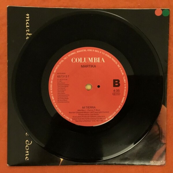 Martika- Love....Thy Will Be Done- Mi Tierra- CBS Records 7"- 1991 - Image 4