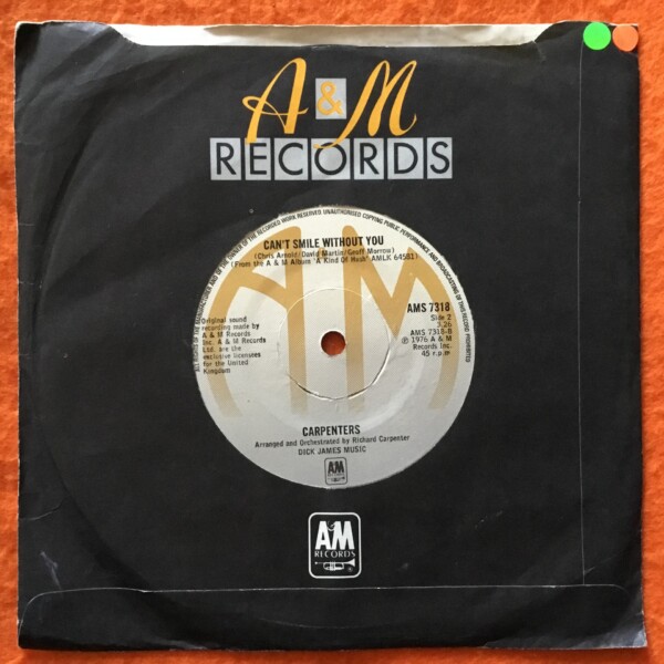 Carpenters- Calling Occupants of Interplanetary Craft- A&M Records 7" 1977 - Image 2