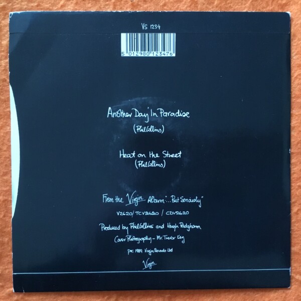 Phil Collins- Another Day In Paradise- Heat On The Street- Virgin Records 1989 - Image 2