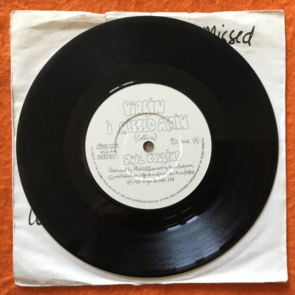 Phil Collins- Missed Again- I'm Not Moving- Virgin Records 1981 - Image 3