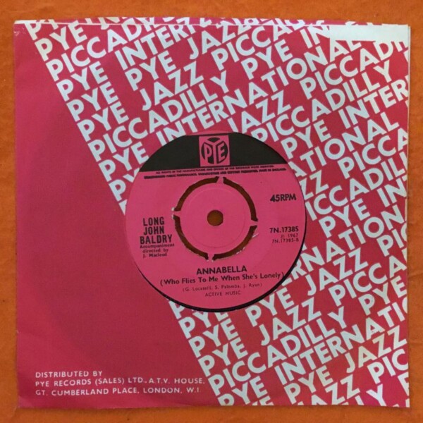 Long John Baldry- Let The Heartaches Begin- Annabella- Pye Records 7" -1967 - Image 2