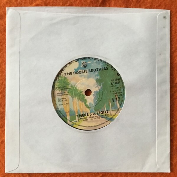 The Doobie Brothers- Echoes Of Love- There's A Light- Warner Bros Records 7" - 1977 - Image 2